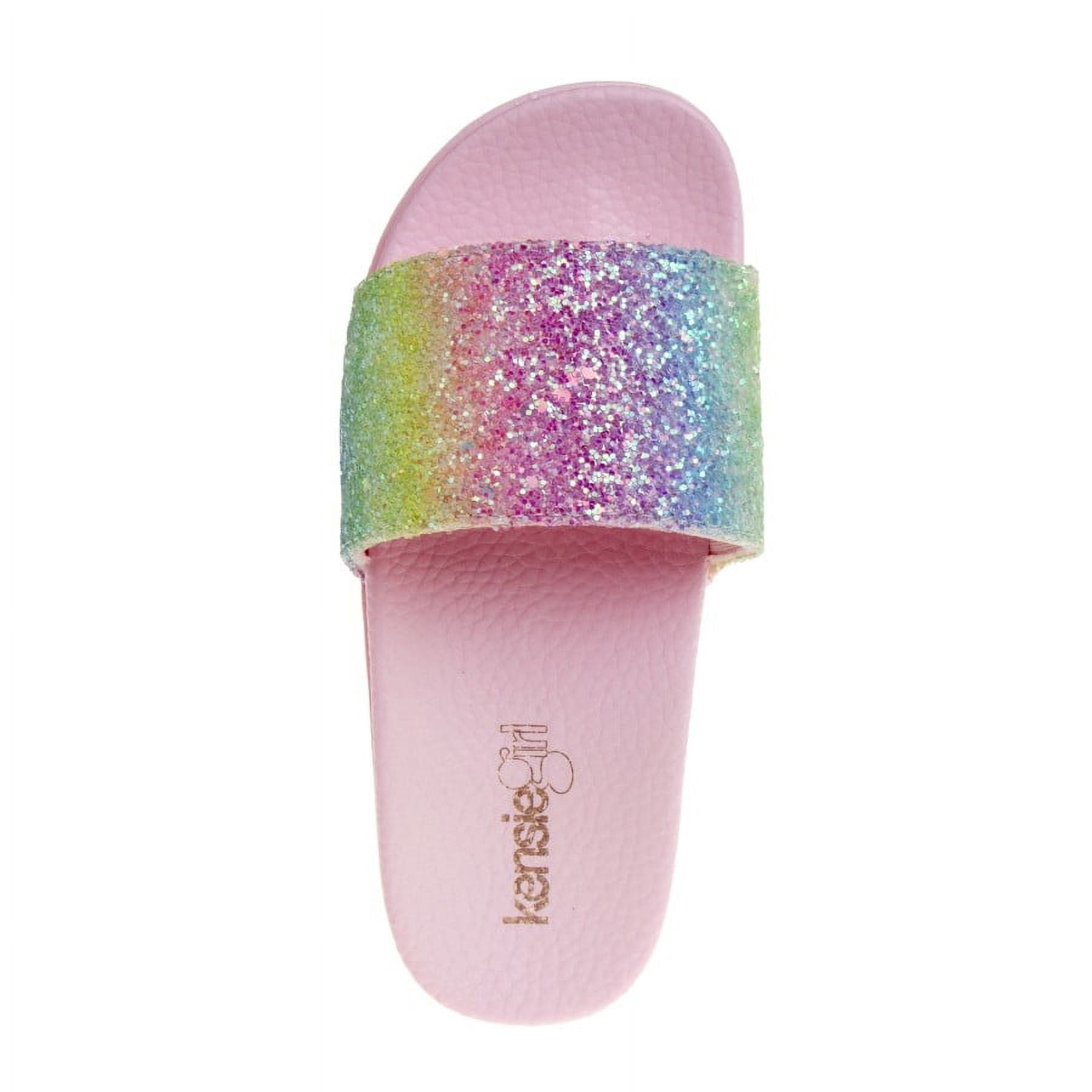 Kensie Girl Slides (Little Kid Sizes) - Pink/Multi, 13