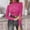 Hot Pink, variant on ZJXFGS Slim Fit Sweaters For Women Winter Long Sleeve Shirts For Women Business Casual Outfits For Women Lounge Tops For Women Lounge Shirts Women Heavy Sweatshirt Long Sleeve Shirts For Women L