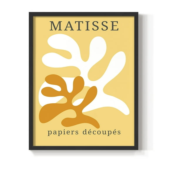 Matisse CCCLVII in Black Solid Wood 8 x 10 Framed Print