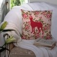 thumbnail image 3 of Great Dane Shabby Chic Pink Roses  Fabric Decorative Pillow, 3 of 4