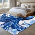 thumbnail image 4 of 5'x8' Area Rugs, Blue Octopus Coastal Indoor Outdoor Area Rug for Living Room Bedroom, Nautical Summer Beach Ocean Washable Bathroom Rugs Kitchen Floor Carpet Mats Home Decor Aesthetic, 4 of 8