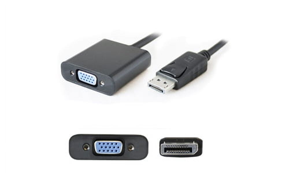 Addon 5 Pack 8in Displayport To Vga Adapter Cable - Displayport Cable - Displayport (m) To Hd-15 (vga) (f) - 7.9 In - Black (pack Of 5)