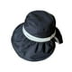 thumbnail image 5 of Sombrero para el sol para mujer, moderno, transpirable, para exteriores, de ala ancha, para viajes y senderismo. Negro, 5 of 9