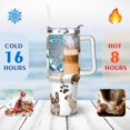 thumbnail image 4 of Insulated Dog Lover Tumbler for Women - 40oz Leakproof Travel Mug with Handle & Straw - Cute Puppy Gift Coffee Cup, 4 of 7