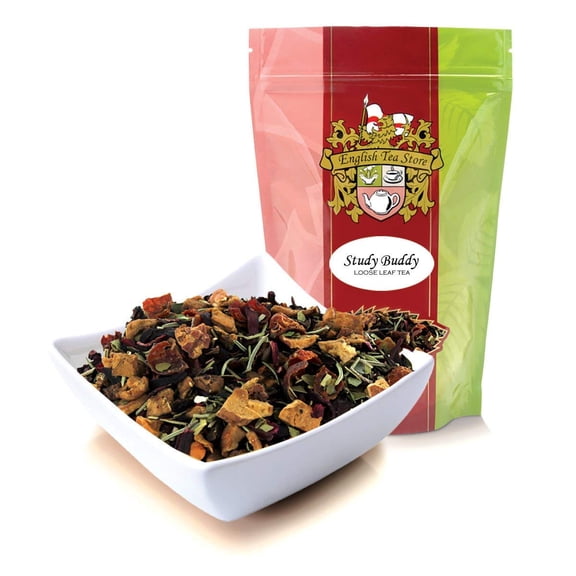 English Tea Store Study Buddy Herbal Loose Leaf Tea Sampler Size 1oz