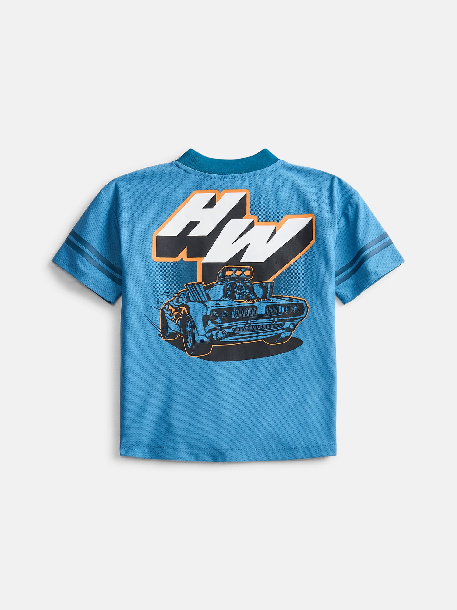 Hot Wheels Toddler Boys' Front Back Graphic Tee and Shorts Set, 2-Piece, Sizes 12M-5T
