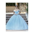 thumbnail image 1 of Robe de Bal Quinceaera à Fleurs Épaules Dénudées, 1 of 3