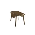 thumbnail image 6 of Home Design Kitty Drop Leaf Dining Table with Round Top and Curved Edges, Solid Wood, Space-Saving Design, Modern Style, Durable Construction, Easy Assembly, Brown, 6 of 7