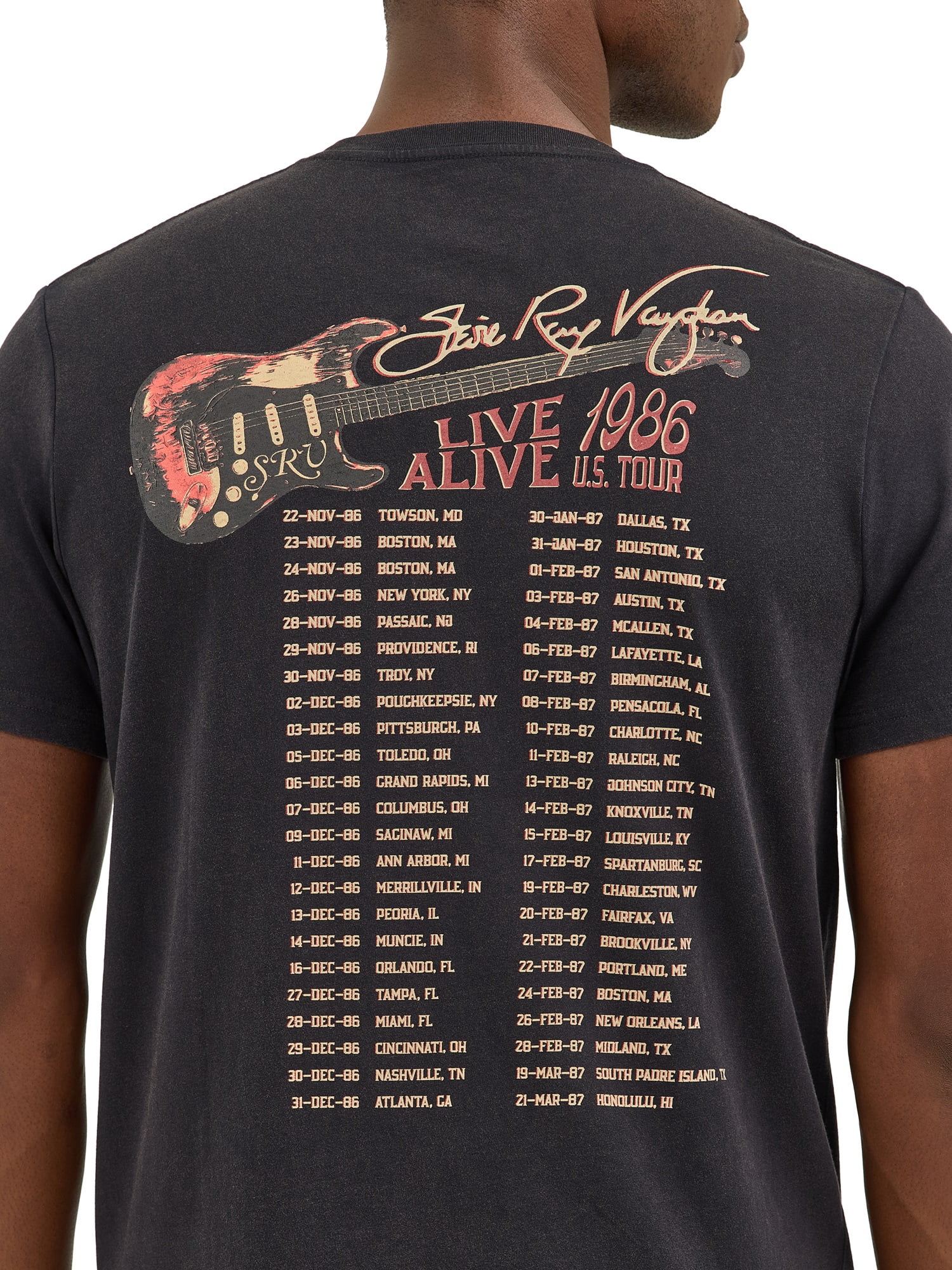 Wrangler® Men's Short Sleeve Stevie Ray Vaughan Graphic Tee, S-3XL