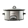 thumbnail image 1 of Crock-Pot 6-Quart One-Touch Slow Cooker, Stainless Steel, 1 of 5