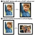 thumbnail image 3 of Americanflat 17"x23" Poster Frame - Use as 13"x19" Frame with Mat or 17"x23" Frame Without Mat - Wide Picture Frame with Polished Plexiglass - Black, 3 of 7