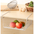 thumbnail image 5 of Cesta de almacenamiento debajo del estante, paquete de 3 cestas de almacenamiento de alambre para cocina, oficina, despensa, baño, armario, 5 of 5
