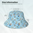 thumbnail image 3 of Salouo Cute Animals Surfers Print Unisex Bucket Hat, Outdoor Summer Beach Fishing Sun Hat Fun Outdoor Vacation Hat for Men Women Teens,Reversible Double-Side-Wear, 3 of 6
