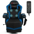 Goplus Massage Gaming Ergonomic office Reclining Swivel Racing Chair w