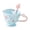 Blue, variant on Zjdatm Flower Ceramic Coffee Mug, Mom's Day Sakura Tea Cup Gift, Cherry Blossom Mugs with Spoon & Heart Handle for Birthday Thanksgiving Christmas Gifts