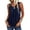 Navy, variant on Pleated Tank Tops Womens Boxy Summer Sleeveless Tunic Top Loose Fitting Round Neck Tshirt Vest That Hide Belly