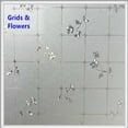 thumbnail image 2 of Home Cal Window Privacy Film No Glue Self Static Cling Window Covering Removable Frosted Glass Film for Bathroom Office Meeting Room Living Room, Grid & Flower, 17.7"x78.8", 2 of 3