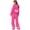 Hot Pink, variant on CIENVNSTG Women's 2 Piece Outfits Bow Trim Print Long Sleeve Hoodie Sweatsuit Sets Sweatshirt Comfortable Loose Wide Leg Sweatpants Purple 2XL