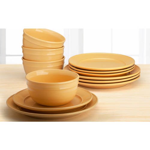 Mainstays Amelia Dinnerware Set, 12 Piece