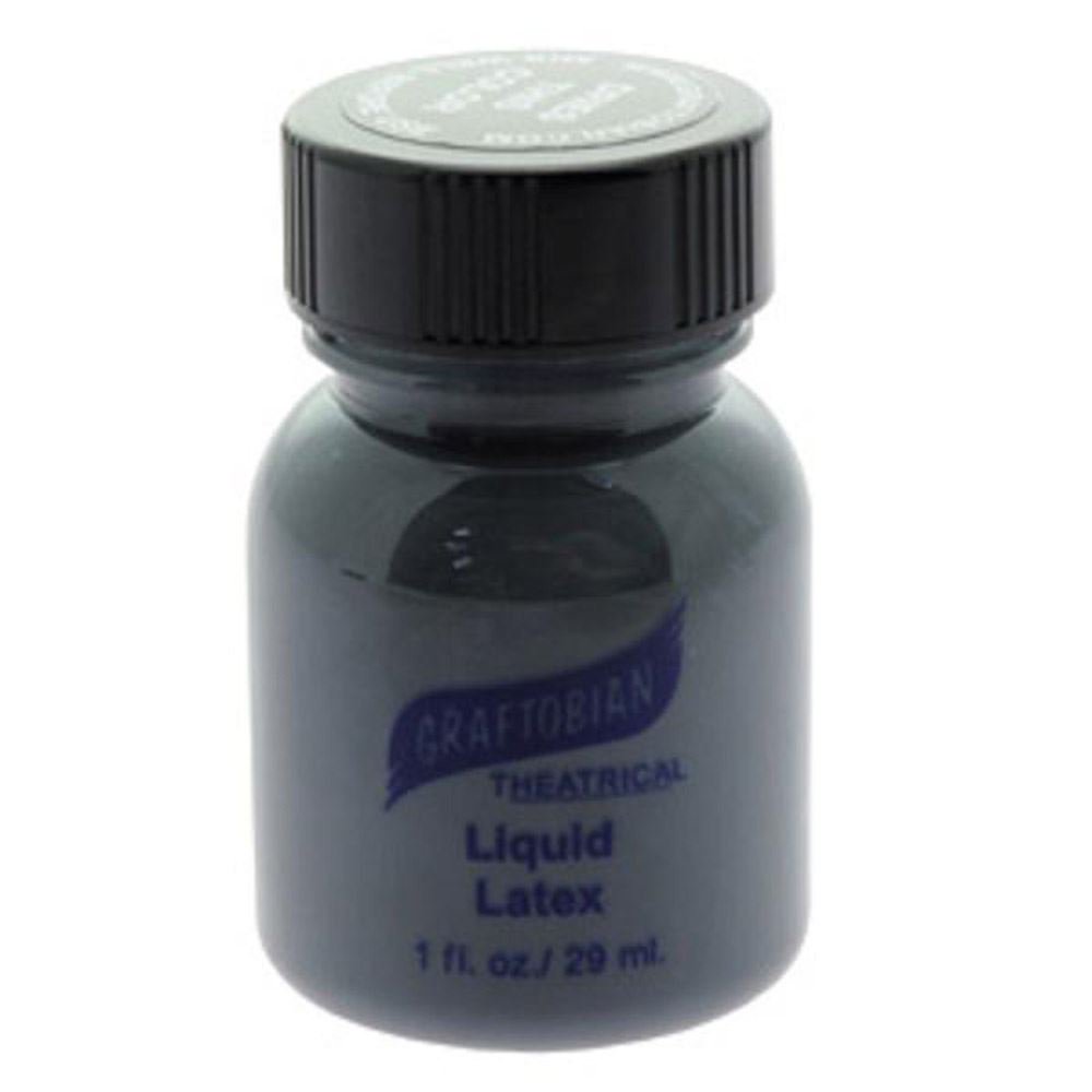 1oz BLACK LIQUID LATEX prosthetics professional body paint color makeup