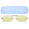 thumbnail image 1 of Gafas de sol anti-UV con lentes amarillas, gafas polarizadas a prueba de rayos ultravioleta vintage de moda, 1 of 8