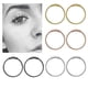 thumbnail image 2 of 8mm Hoop Ear Piercing Bisagra Septo Anillo Labios Nariz Anillo de Acero Inoxidable Otros, 2 of 5