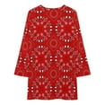 thumbnail image 4 of Red Bandana Dress Long Sleeved Dress dresses for official occasions dress women summer, 4 of 4