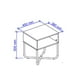 thumbnail image 2 of Buro Bertolini 1270 Blanco Cromado Armable 1270 BLANCO CROMADO, 2 of 2