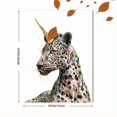 thumbnail image 3 of UXIEQU Leopard Unicorn Glitter Splash Canvas Wall Art Print 15.75x11.81 Inches, 3 of 8