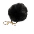 thumbnail image 1 of ORUYROP Faux Rabbit Fur Ball Pompom Keychain Phone Handbag Charm Pendant-, 1 of 4