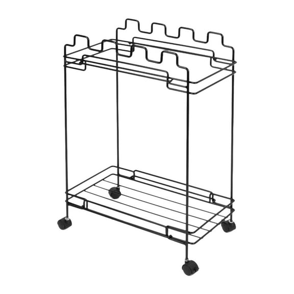 QSTDGVPW Portable Trash Bag Holder Leaf Bag Stand with Wheels Multi Use Metal Garbage Bag