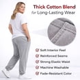 thumbnail image 4 of BILLIONHATS 24 Pack of Wholesale Womens Jogger Sweatpants, Bulk Comfy Fleece-Lined Joggers with Ribbed Cuffs for Charities & Homeless Shelter Donations, Color Assorted, Size 2X-Large, 4 of 7