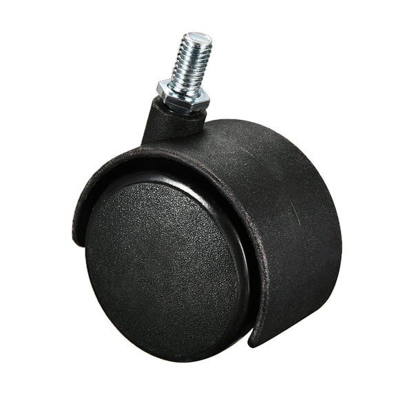 Furniture Casters 2 Inch Nylon M8 x 15mm Threaded Stem Swivel Wheels, 38lb Capacity Each Wheel