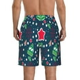 thumbnail image 3 of Bixox Men's Christmas printing Casual Classic Fit Short Summer Beach Shorts, 3 of 6