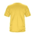 thumbnail image 4 of Elvqul Short Sleeve Shirts for Men Yellow Mens Graphic Pullover Tops Casual Big And Tall Round Neck T-Shirt, 4 of 4