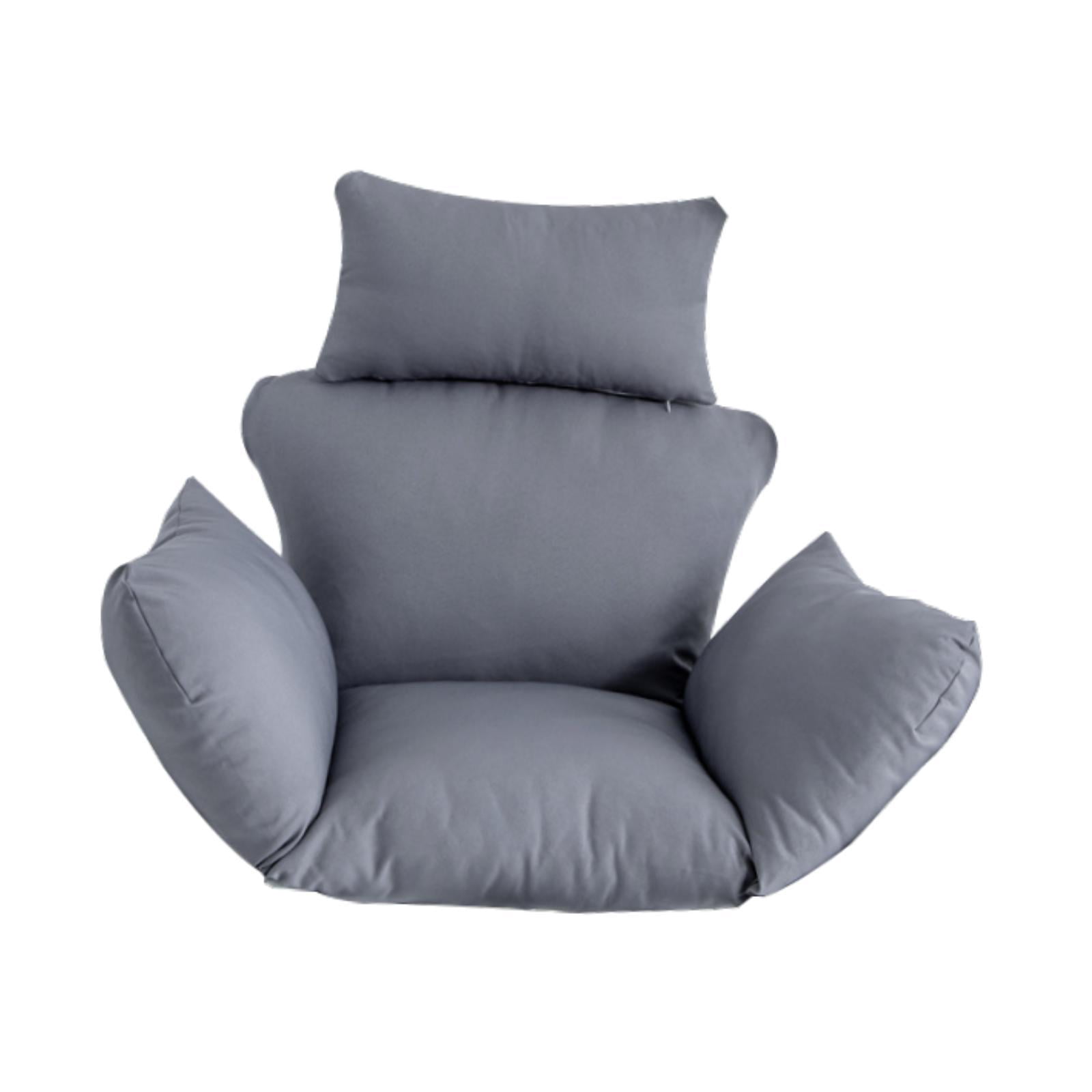 oshhni Egg Chair Cushion Hanging Seat Cushion for Family Balcony Outdoor Gray