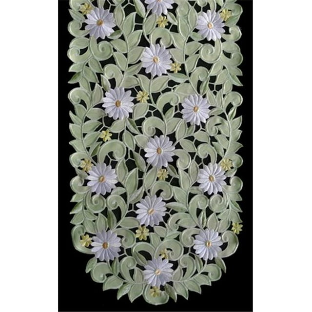 Sinobrite H7667-G Nacré Vert Marguerite Rond - 24 Po.