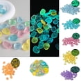 thumbnail image 5 of Nkmbld 100Pcs Glow in The Dark Pebbles Outdoor, Resin Decorative Pebbles Aquarium Rocks for Landscaping Walkway Pathway Backyard Fish Tank Plant, 5 of 8