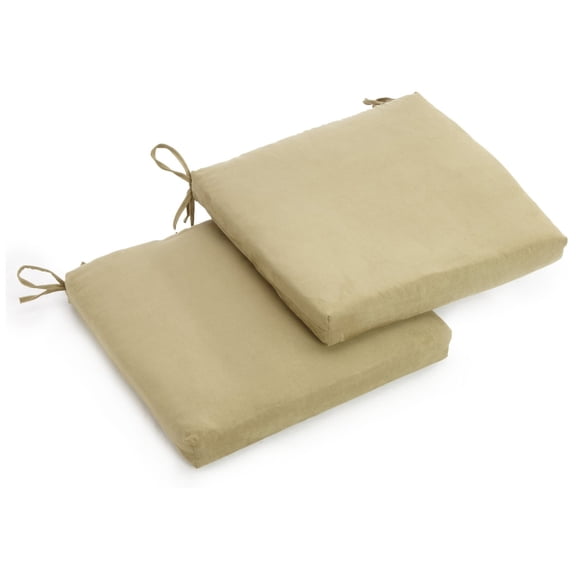 20-inch by 19-inch Spun Polyester Chair Cushion (Set of Two) - Sage