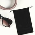 thumbnail image 3 of BESTYASH Black Ski Goggle Bag Lightweight Soft Drawstring Pouch for Outdoor Sunglasses Storage, 3 of 5