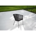 thumbnail image 2 of Silla Tejida en Color Negro Con Base de Herrería con Cinta de Nylon ideal Para interiores, exteriores NO es CHINA, 2 of 5