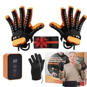 Robotic Rehabilitation Gloves, Finger and Hand Function Rehabilitation Robot Gloves, Hand Strengthener Stroke Recovery Equipment with Mirror Glove, Left+Right Hand, L