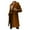 Brown, variant on Fesfesfes Coat for Womens Warm Faux Coat Cardigan Winter Solid Long Sleeve Outerwear