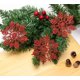 thumbnail image 3 of Adornos de copos de nieve con purpurina de Navidad de plástico Decoraciones para árboles de Navidad (4''/10 cm, rojo). Afortunado Sencillez, 3 of 4