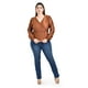 thumbnail image 5 of Blusa escote cruzado Roman Fashion /Tallas Extras, 1883 (Chedron) cafe 36, 5 of 6