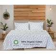 thumbnail image 4 of RUVANTI 100% Organic Cotton Sheets - Full Size bed sheet - 4 Piece Percale Weave Bedding, Crisp, Cooling & Breathable, Soft & Durable, 16" Deep Pocket, Hotel Quality Sábanas - Vine Yard, 4 of 6
