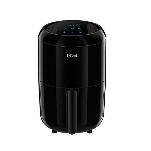 T-fal EY301850 Easy Fry Air Fryer 6-in-1 Compact Digital 1.6L Air Fryer, Black (Manufacturer Refurbished - Comes with 1 year Manufacturer Warranty)