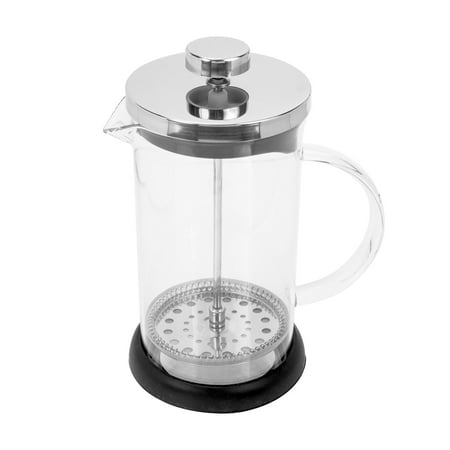 

Manual Milk Bubbler Glass Press Pot Convenient Coffee Maker Milk Froth Brewer Kettle