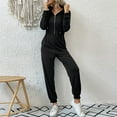 thumbnail image 6 of biudgviw Jumpsuit for Women Fashion Long Sleeve Zip up Hoodies Outfits Lounge Jogger Pants Streetwear Rompers, 6 of 7