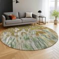 thumbnail image 6 of Addison Rugs Mayfield Premium Machine Washable Transitional Abstract Brown Round Rug, 8' x 8', 6 of 6